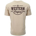 "Western OG" Tan w/Brown Logo T-shirt Hooey