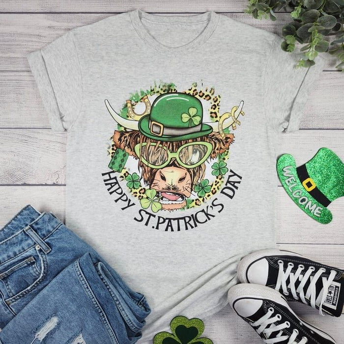 Happy St.patrick's Day Cow T-shirt