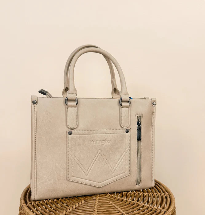 Wrangler Sherpa Aztec Canvas Tote/Crossbody Purses Montana West