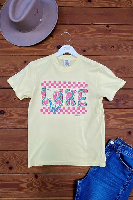 BC DTF LAKE CHECKERS TEE L&B