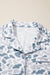 Beige Camouflage Print Lapel Shirt Drawstring 2pcs Short Pajama Set Dear lover