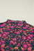 Rose Retro Floral Printed Mesh Short Sleeve Top Dear lover