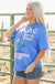 Sky Blue Rodeo Forever Western Graphic Tee Dear lover