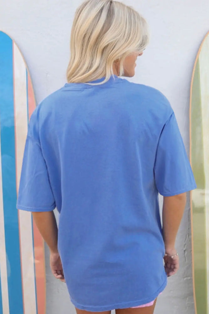 Sky Blue Rodeo Forever Western Graphic Tee Dear lover