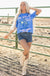 Sky Blue Rodeo Forever Western Graphic Tee Dear lover