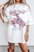 White Wild West Cowgirl Rodeo Graphic Tunic Tee Dear lover