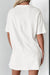 White bohemian mallard duck graphic T-shirt view 3