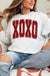White Glitter XOXO Crewneck Pullover Dear lover