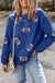 Dark blue rugby sequin sweatshirt view 4