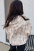Gray abstract print hoodie view 2