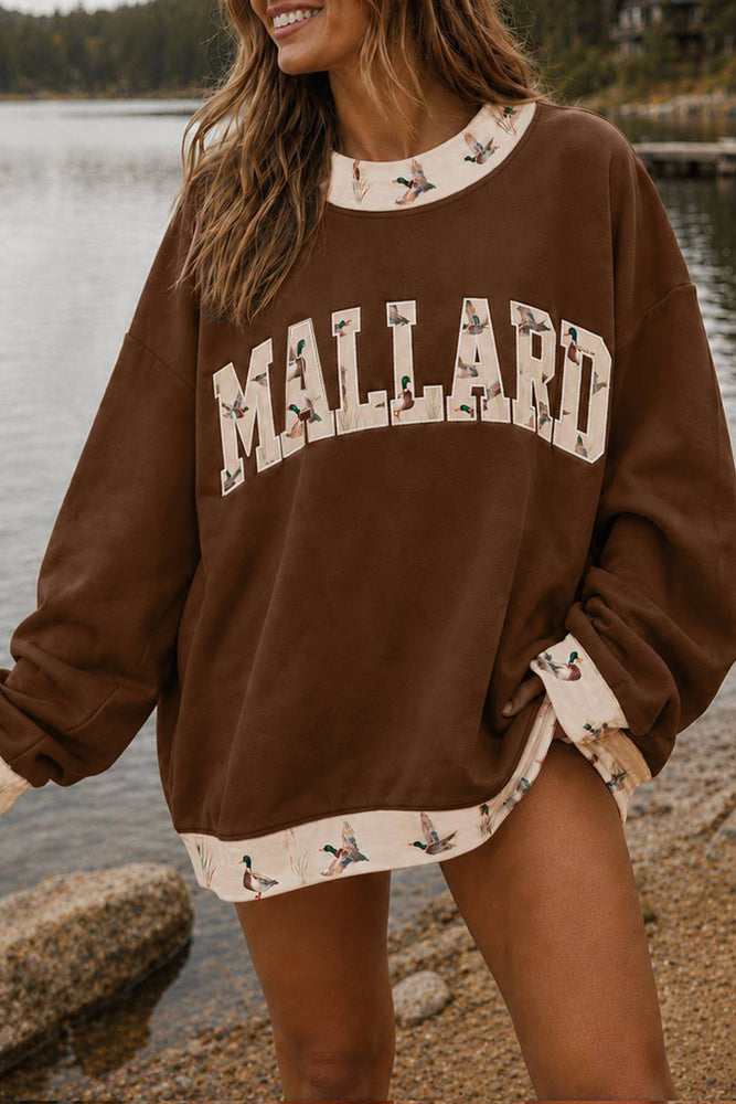 Coffee western letter graphic sweatshirt view 1