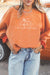 Orange pumpkin Faith graphic sweatshirt view 1