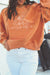 Orange pumpkin Faith graphic sweatshirt view 3