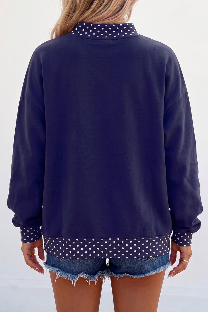 Dark blue Game Day graphic sweatshirt view 2
