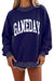 Dark blue Game Day graphic sweatshirt view 3