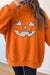 Carrot pumpkin face Halloween sweatshirt view 2