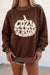 Brown Cozy Season pumpkin sweatshirt view 1
