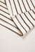 Brown Stripe Ribbed Round Neck Trim Loose Tank Top Dear lover