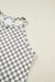 Gray Checkered Print Textured Halter Tank Top Dear lover