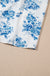 Sky Blue Floral Print Shirred Knot Shoulder Sleeveless Long Dress Dear lover