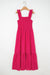 Red Plaid Square Neck Fit-and-flared Vacation Sundress Dear lover