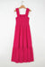 Red Plaid Square Neck Fit-and-flared Vacation Sundress Dear lover