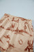 Beige western print shorts set view 10