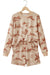 Beige western print shorts set view 15