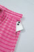 Rose Stripe Raised Rib Loose Tee Drawstring Elastic Waist 2pcs Short Set Dear lover