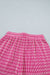 Rose Stripe Raised Rib Loose Tee Drawstring Elastic Waist 2pcs Short Set Dear lover