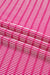 Rose Stripe Raised Rib Loose Tee Drawstring Elastic Waist 2pcs Short Set Dear lover