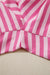 Pink Stripe Cap Sleeve Tee Elastic Waist Shorts 2pcs Outfit Dear lover