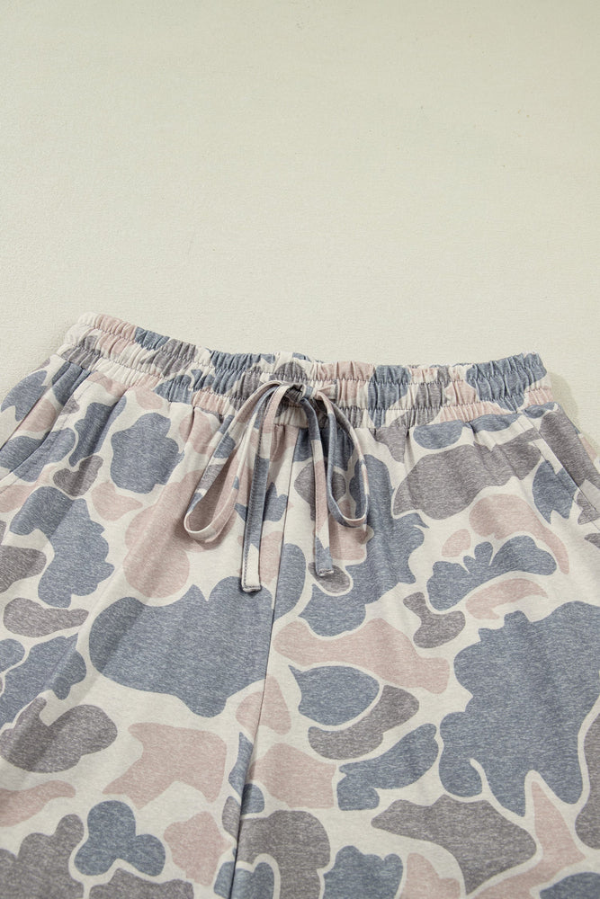 Multicolour Camouflage Short Set Dear lover