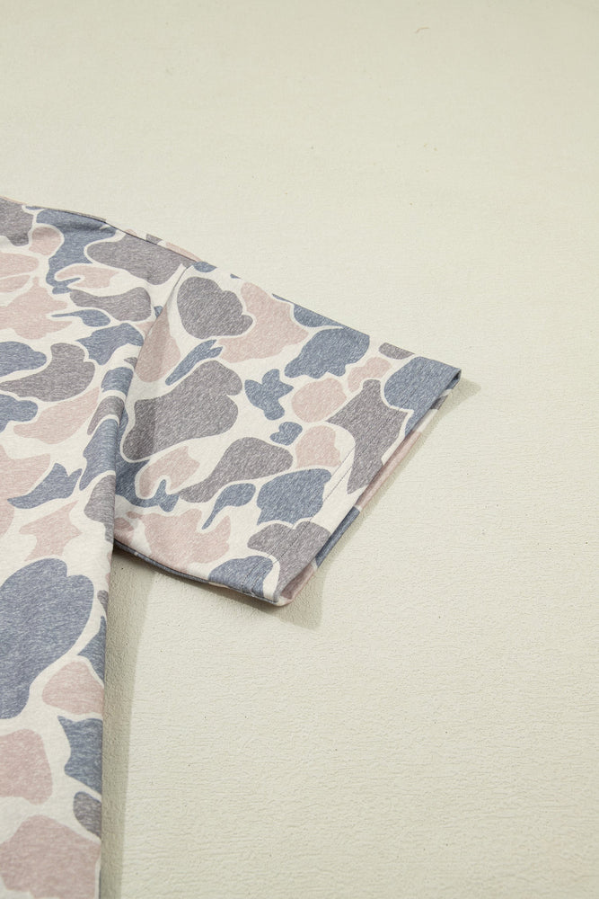 Multicolour Camouflage Short Set Dear lover
