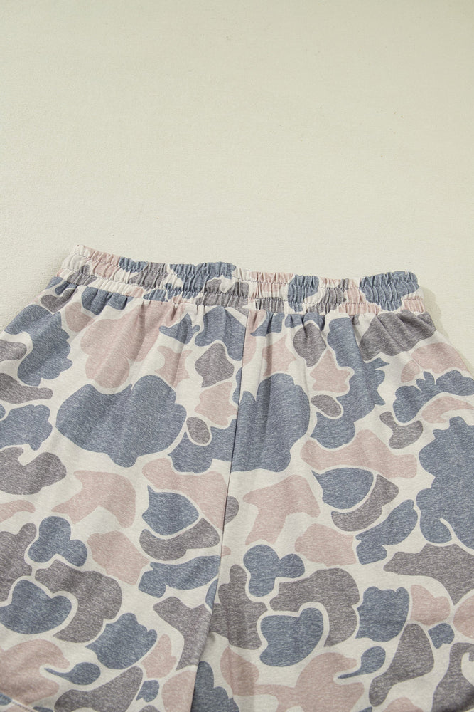 Multicolour Camouflage Short Set Dear lover