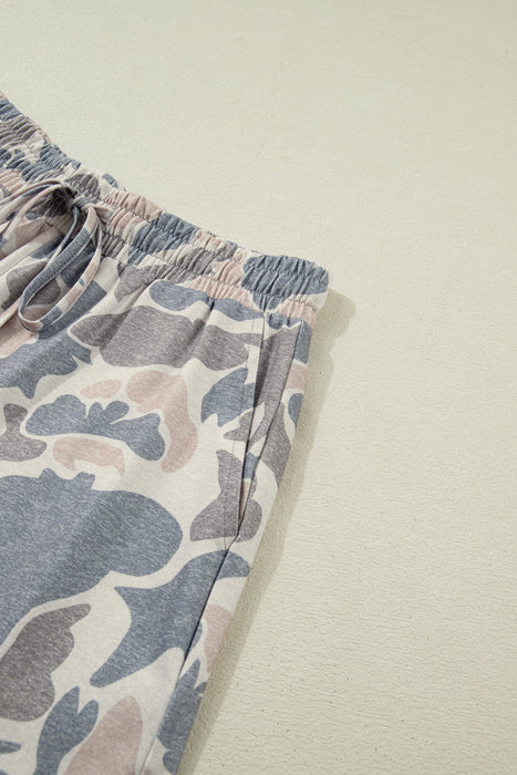 Multicolour Camouflage Short Set Dear lover