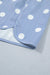 Sky Blue Polka Dot Print Shirred High Waist Casual Shorts Dear lover