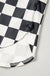 Black Checkered Print High Waist Casual Shorts Dear lover