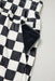Black Checkered Print High Waist Casual Shorts Dear lover