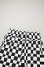 Black Checkered Print High Waist Casual Shorts Dear lover