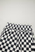 Black Checkered Print High Waist Casual Shorts Dear lover