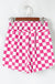 Rose Checkered Print High Waist Casual Shorts Dear lover