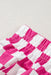 Rose Checkered Print High Waist Casual Shorts Dear lover