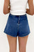 Ashleigh Blue Faux Wrapped Mini Denim Skort Dear lover