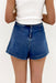 Ashleigh Blue Faux Wrapped Mini Denim Skort Dear lover