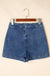 Ashleigh Blue Faux Wrapped Mini Denim Skort Dear lover
