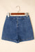 Ashleigh Blue Faux Wrapped Mini Denim Skort Dear lover