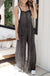 Dark Grey Light Wash Frayed Exposed Seam Wide Leg Denim Overall Dear lover
