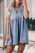 Beau Blue Cap Sleeve Denim Babydoll Dress Dear lover
