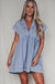 Beau Blue Cap Sleeve Denim Babydoll Dress Dear lover